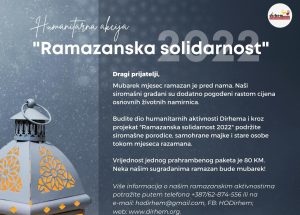 Humanitarna akcija “Ramazanska solidarnost 2022”