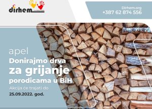 APEL: Donirajmo drva za grijanje porodicama u BiH